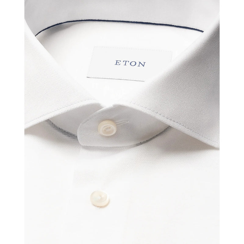 Eton Filo Di Scozia Jacquard Knit Shirt