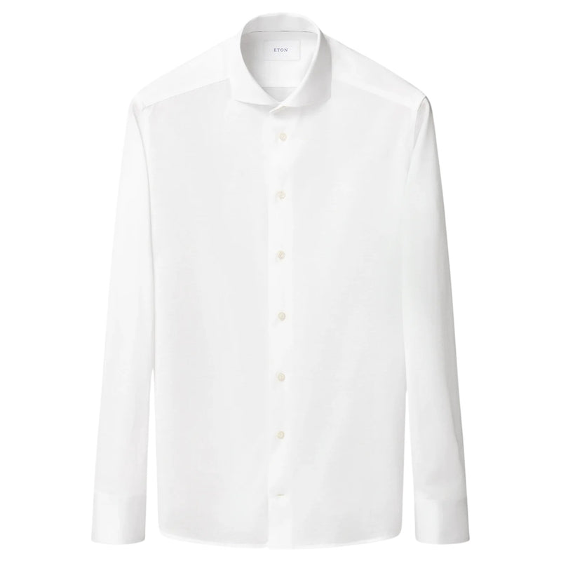 Eton Filo Di Scozia Jacquard Knit Shirt