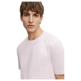 BOSS Cotton-Jersey Regular-Fit Tompson 01 T-Shirt In Light Pink  50468347 688