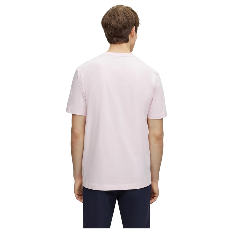 BOSS Cotton-Jersey Regular-Fit Tompson 01 T-Shirt In Light Pink  50468347 688