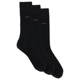 Boss Three-Pack Of Regular-Length Socks In Stretch Fabric  50469839