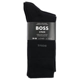 Boss Three-Pack Of Regular-Length Socks In Stretch Fabric  50469839