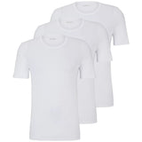 Hugo Boss 100% Cotton T-Shirt Crew Neck 3-Pack White