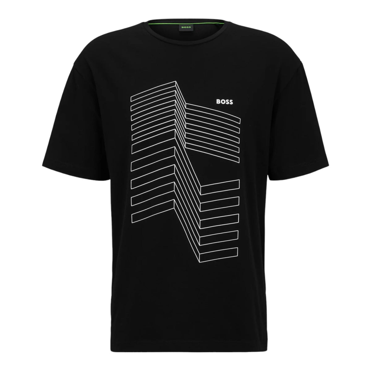 BOSS Relaxed-Fit T-Shirt in Stretch Cotton with Logo Artwork  50501231-001