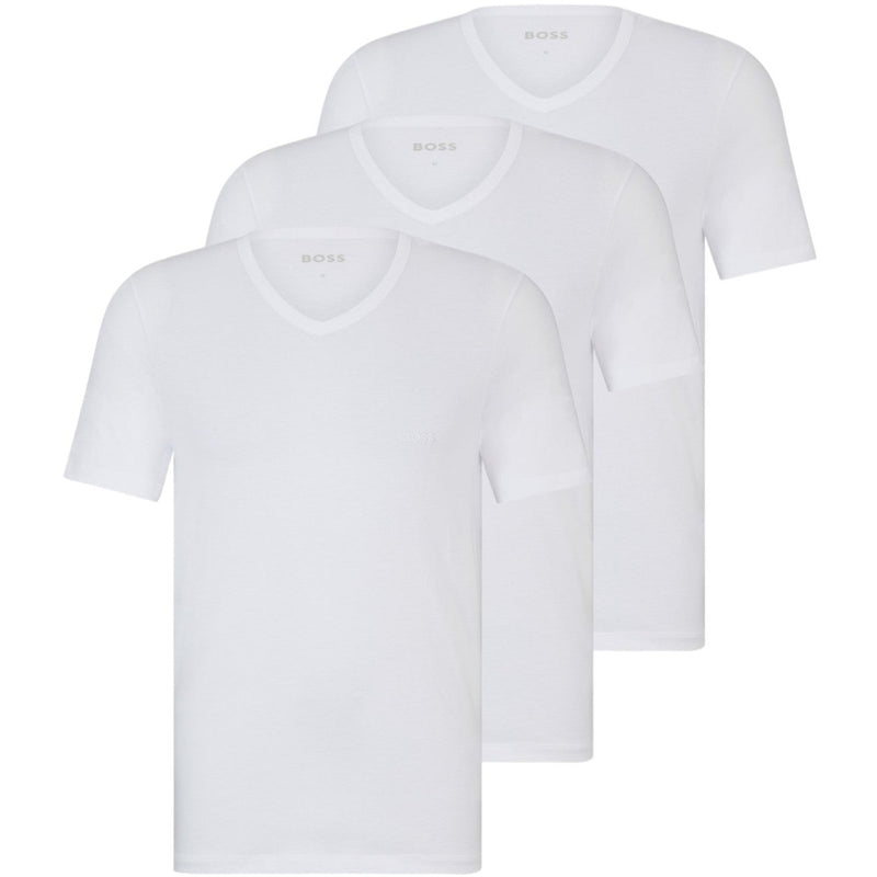 BOSS Three-Pack of V-Neck T-Shirts in Cotton Jersey  50475285-100