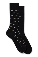 BOSS Two-Pack of Regular Length Socks in a Cotton Blend  50495985-001