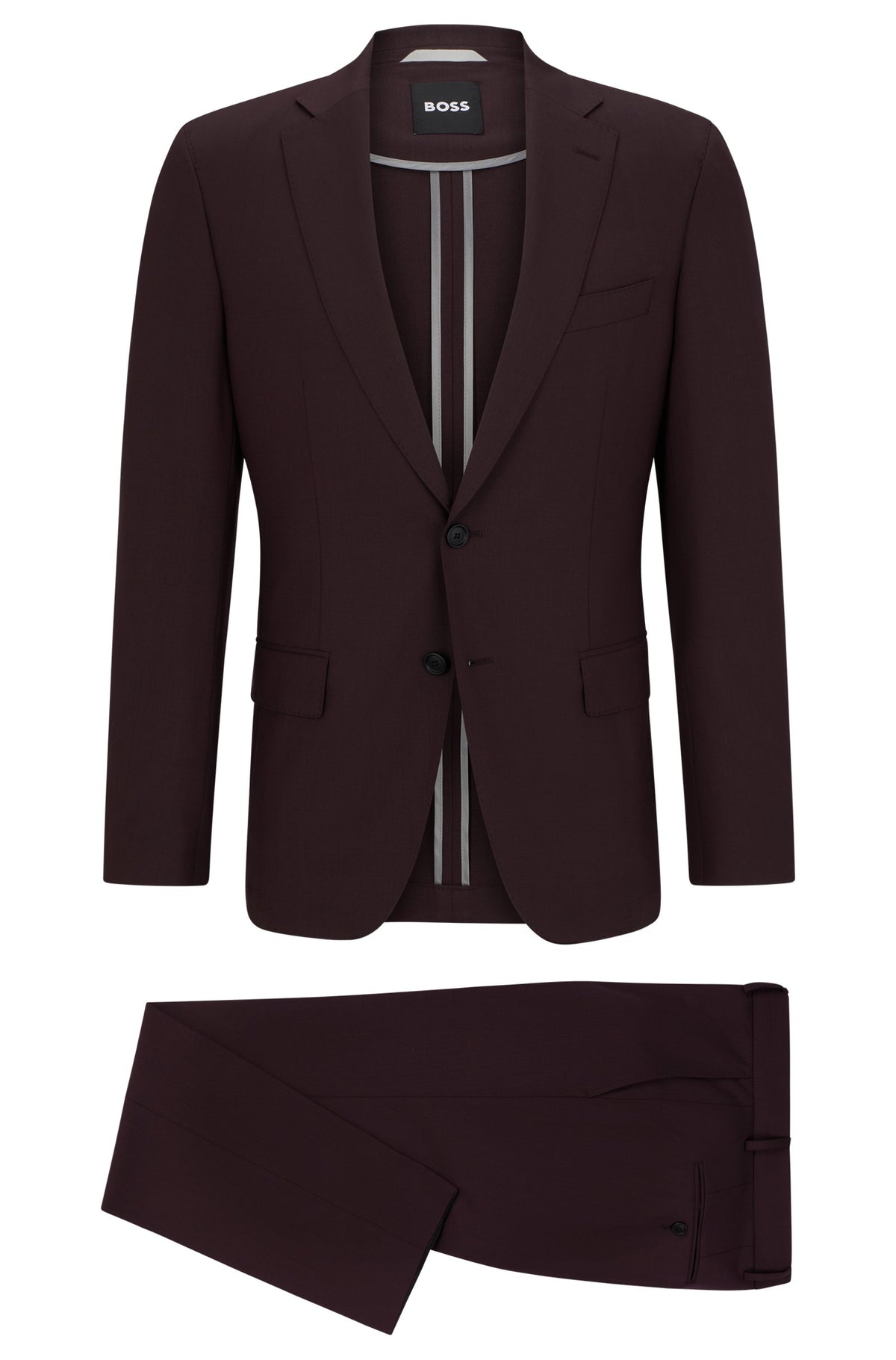 BOSS Slim-Fit Suit In Melange Stretch Wool 50502500-602