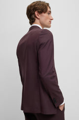 BOSS Slim-Fit Suit In Melange Stretch Wool 50502500-602