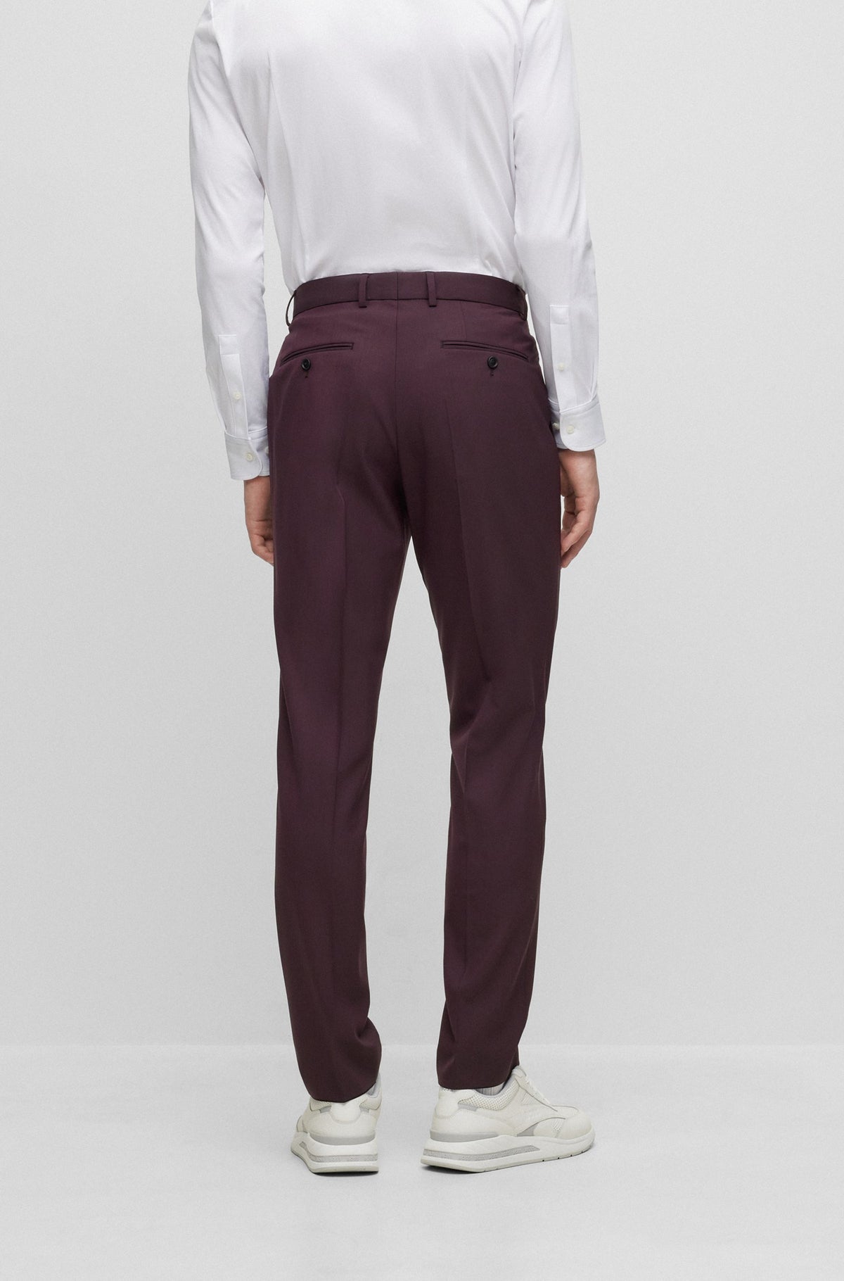 BOSS Slim-Fit Suit In Melange Stretch Wool 50502500-602