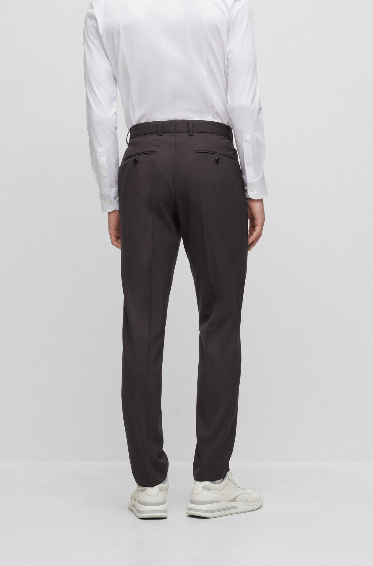 BOSS Slim-Fit Suit in Melange Stretch Wool 50502500-350
