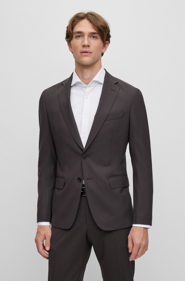 BOSS Slim-Fit Suit in Melange Stretch Wool 50502500-350