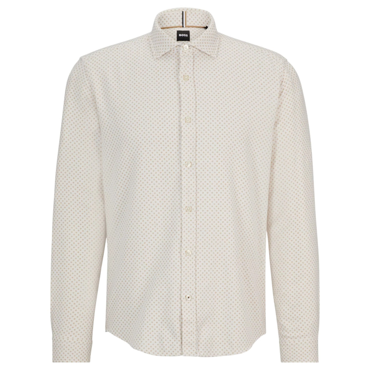 REGULAR-FIT SHIRT IN PRINTED COTTON WITH SPREAD COLLAR  50503033-260