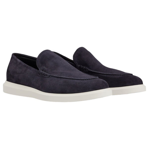 Boss Dark Blue Loafers With Rubberized Outsole  50517007-401