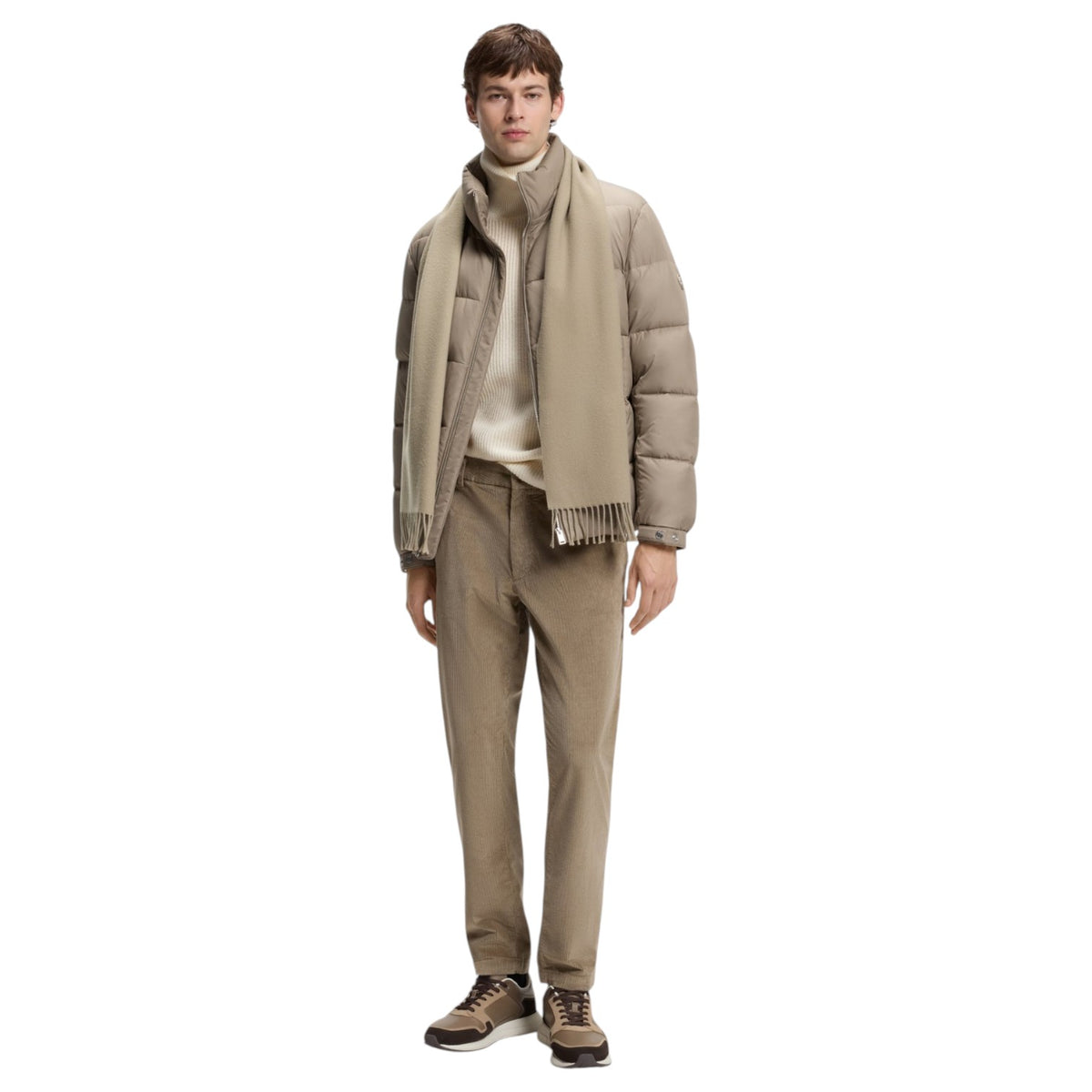 BOSS Men's Naster Italian Wool Scarf