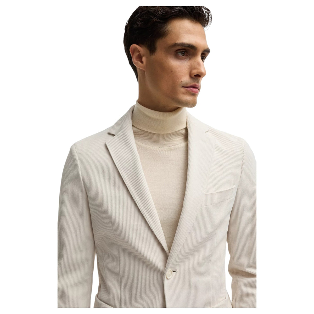 Boss Slim-fit jacket in performance corduroy  50527909 131 Beige