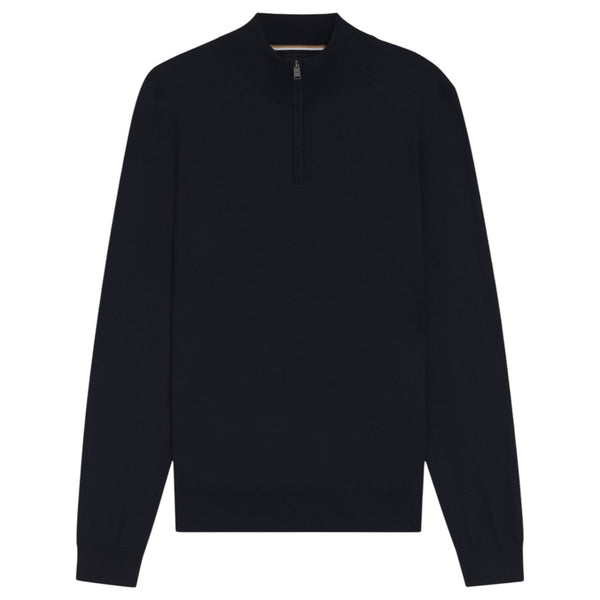 Hugo Boss Zip-neck sweater in virgin wool 50528300