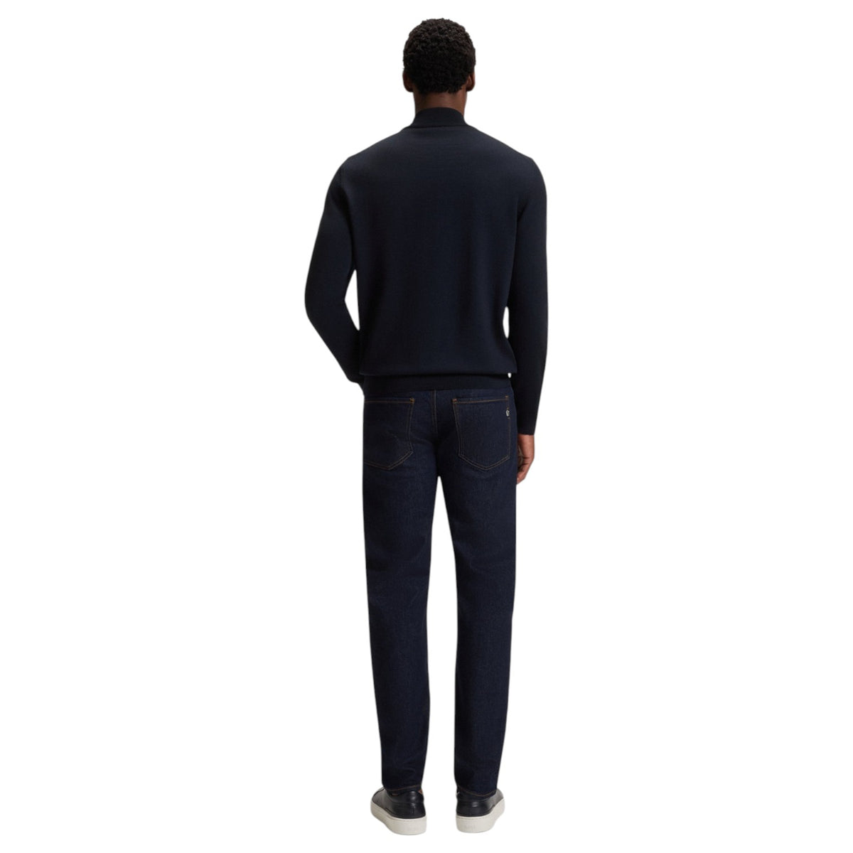 Hugo Boss Zip-neck sweater in virgin wool 50528300