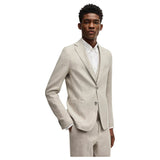 BOSS Men's White Linen Shirt Hugo Boss  50529137 100