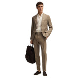 BOSS Men's Light Beige Linen Shirt Hugo Boss  50529137 131