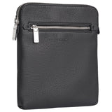 Hugo Boss Envelope Bag In Grained Italian Leather With Embossed Logo  50529289 001