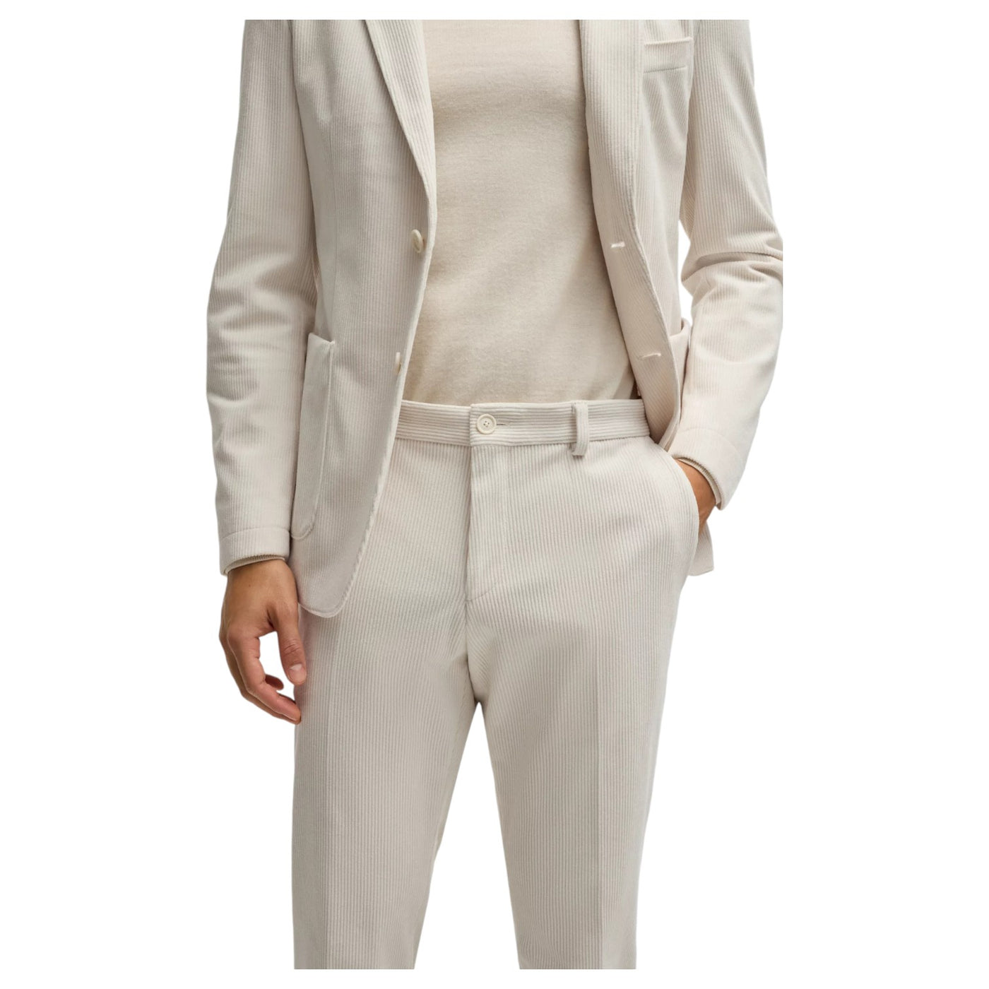 Boss Slim-fit trousers in performance-stretch corduroy 50530665