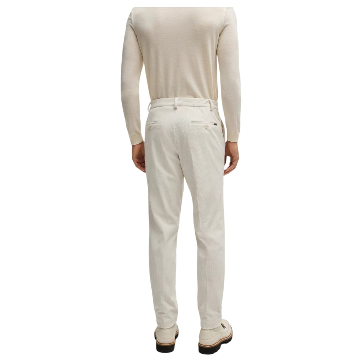 Boss Slim-fit trousers in performance-stretch corduroy  50530665 131 Beige