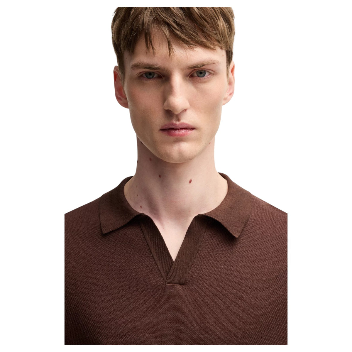 BOSS Sweater with Johnny collar  50537654 204