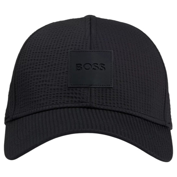 BOSS Seersucker Cap With Logo Patch