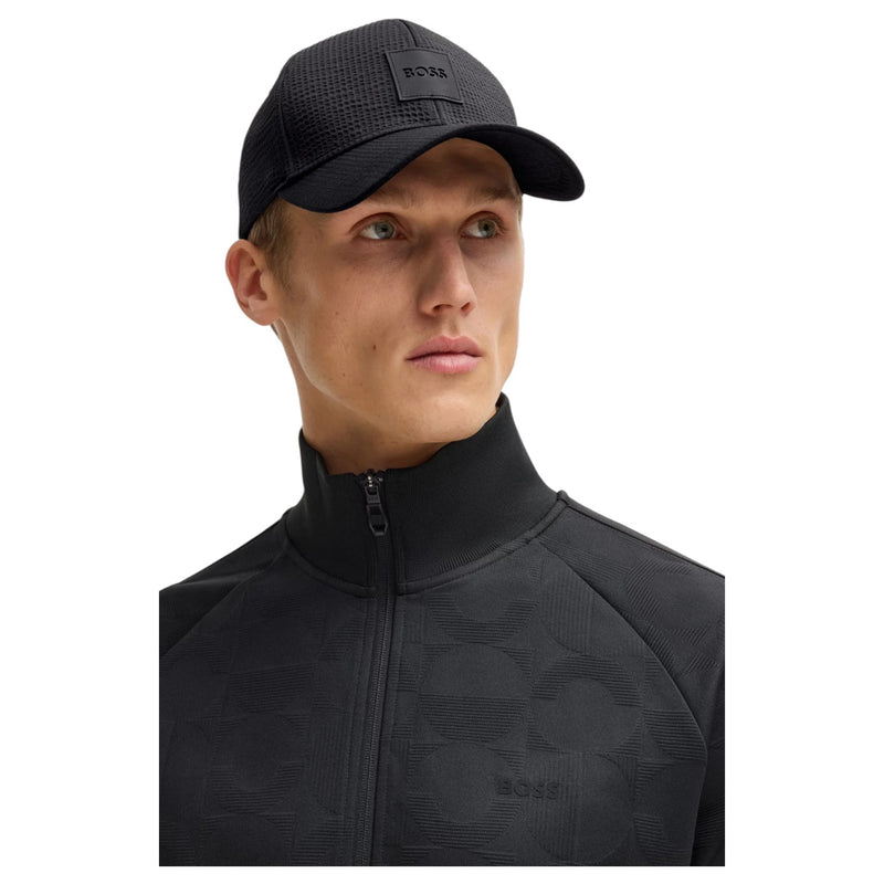 BOSS Seersucker Cap With Logo Patch
