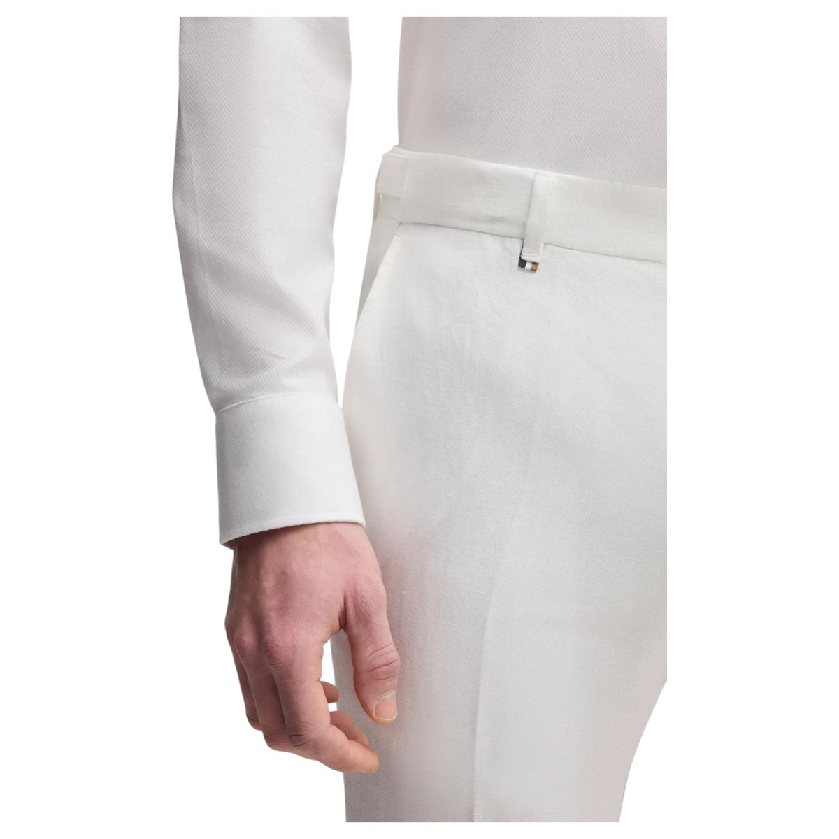 Boss Formal Trousers In Linen Canvas  50540518
