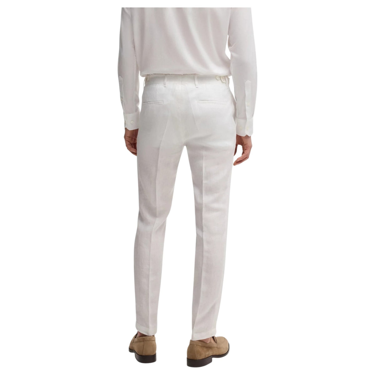 Boss Formal Trousers In Linen Canvas  50540518