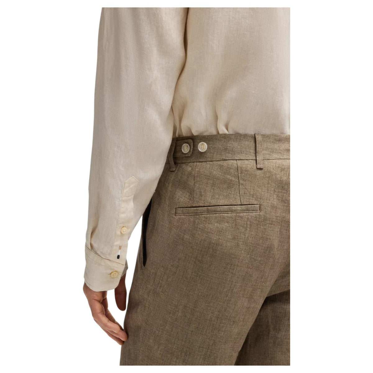 Boss Formal Trousers In Linen Canvas  50540518