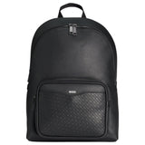 Hugo Boss Backpack with monogram-patterned pocket  50542233 001 Black