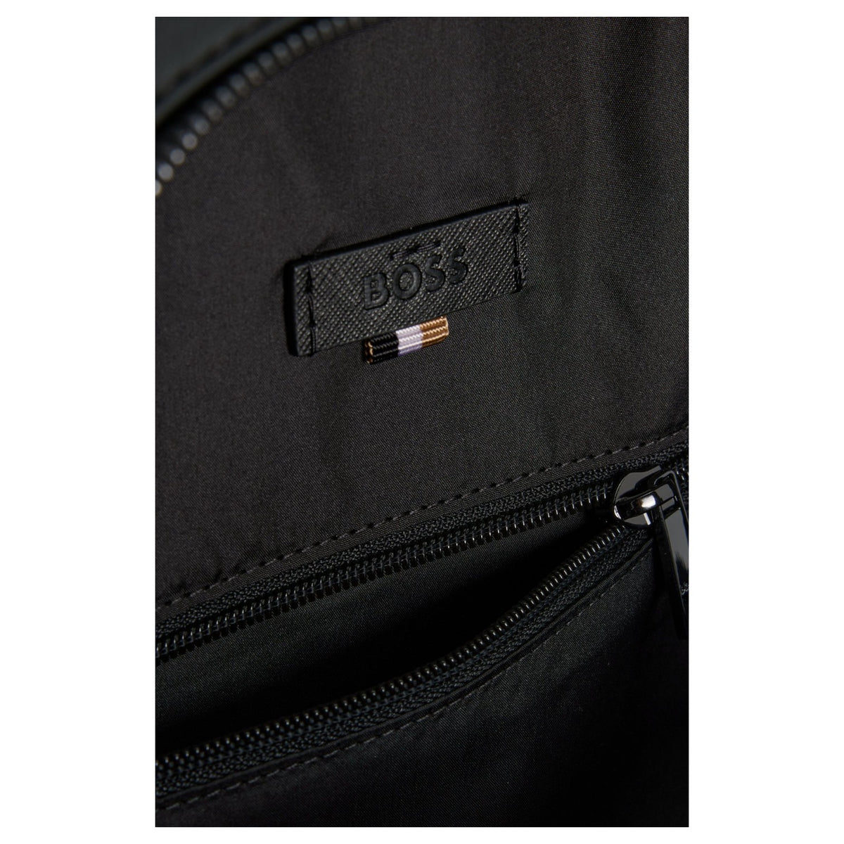 Hugo Boss Backpack with monogram-patterned pocket  50542233 001 Black