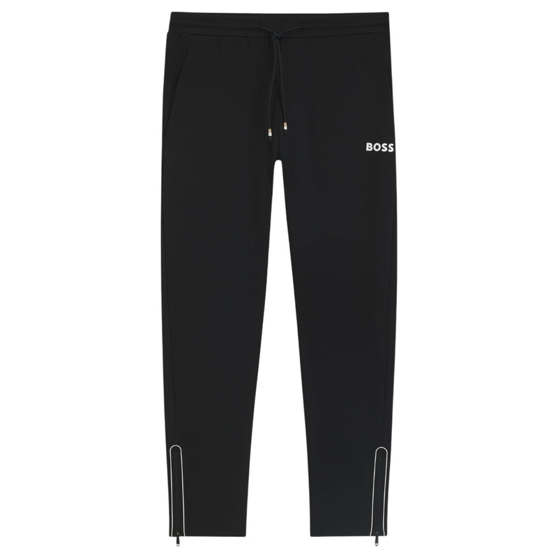 Boss Active Stretch-Gabardine Zip-Up Hoodie With Pants Thermoregulating Technology