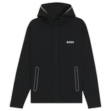 Boss Active Stretch-Gabardine Zip-Up Hoodie With Pants Thermoregulating Technology