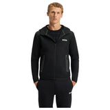 Boss Active Stretch-Gabardine Zip-Up Hoodie With Pants Thermoregulating Technology