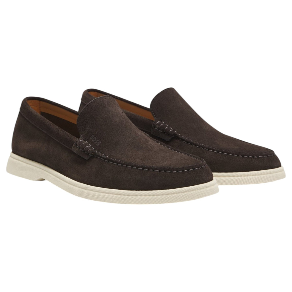 BOSS Suede Loafers With Debossed Logo  50543083