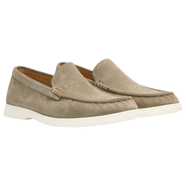 Hugo Boss Suede Loafers With Contrast Outsole 50543083-342 