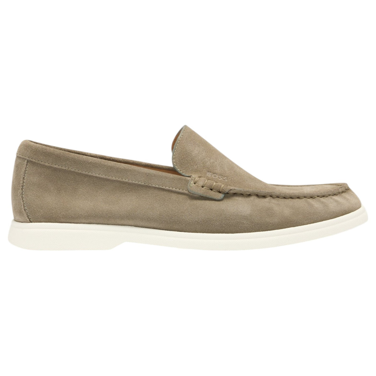 Hugo Boss Suede Loafers With Contrast Outsole 50543083-342 Open Green