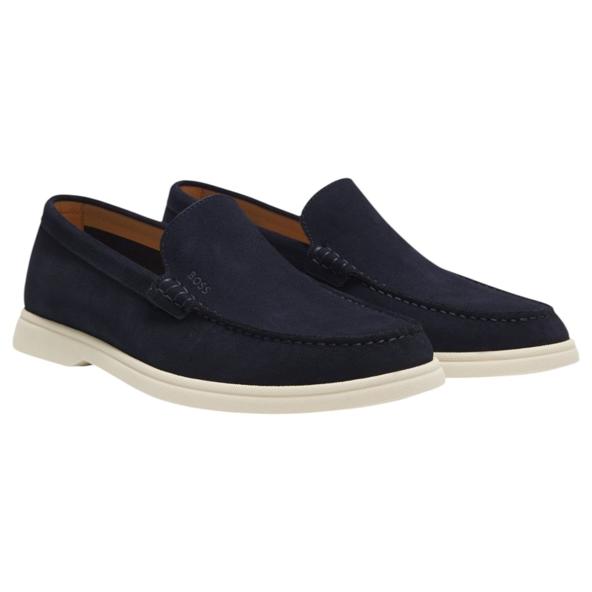 BOSS Suede Loafers With Debossed Logo  50543083