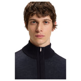 Boss Zip-Up Cardigan In Virgin Wool  50543153