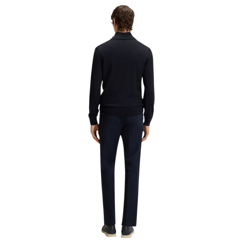 Boss Zip-Up Cardigan In Virgin Wool  50543153