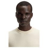 Boss Cotton Sweater With Knitted Structure