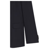 Boss Slim-Fit Suit In Striped Virgin Wool 50546121
