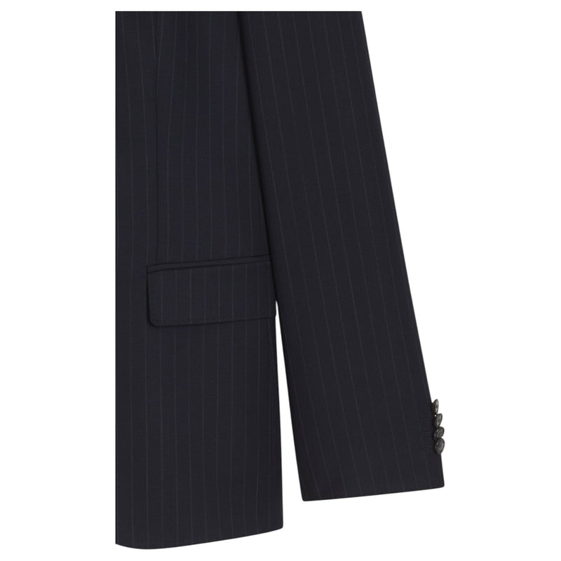 Boss Slim-Fit Suit In Striped Virgin Wool 50546121