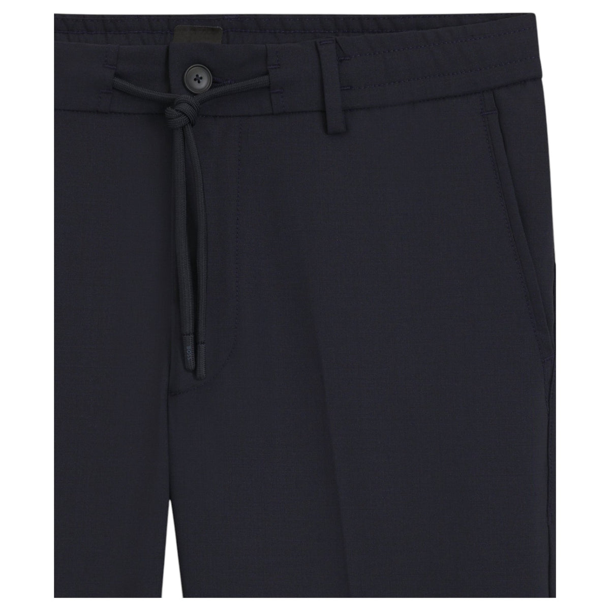 Boss Modern-Fit Trousers In A Wool Blend With Draw Strings