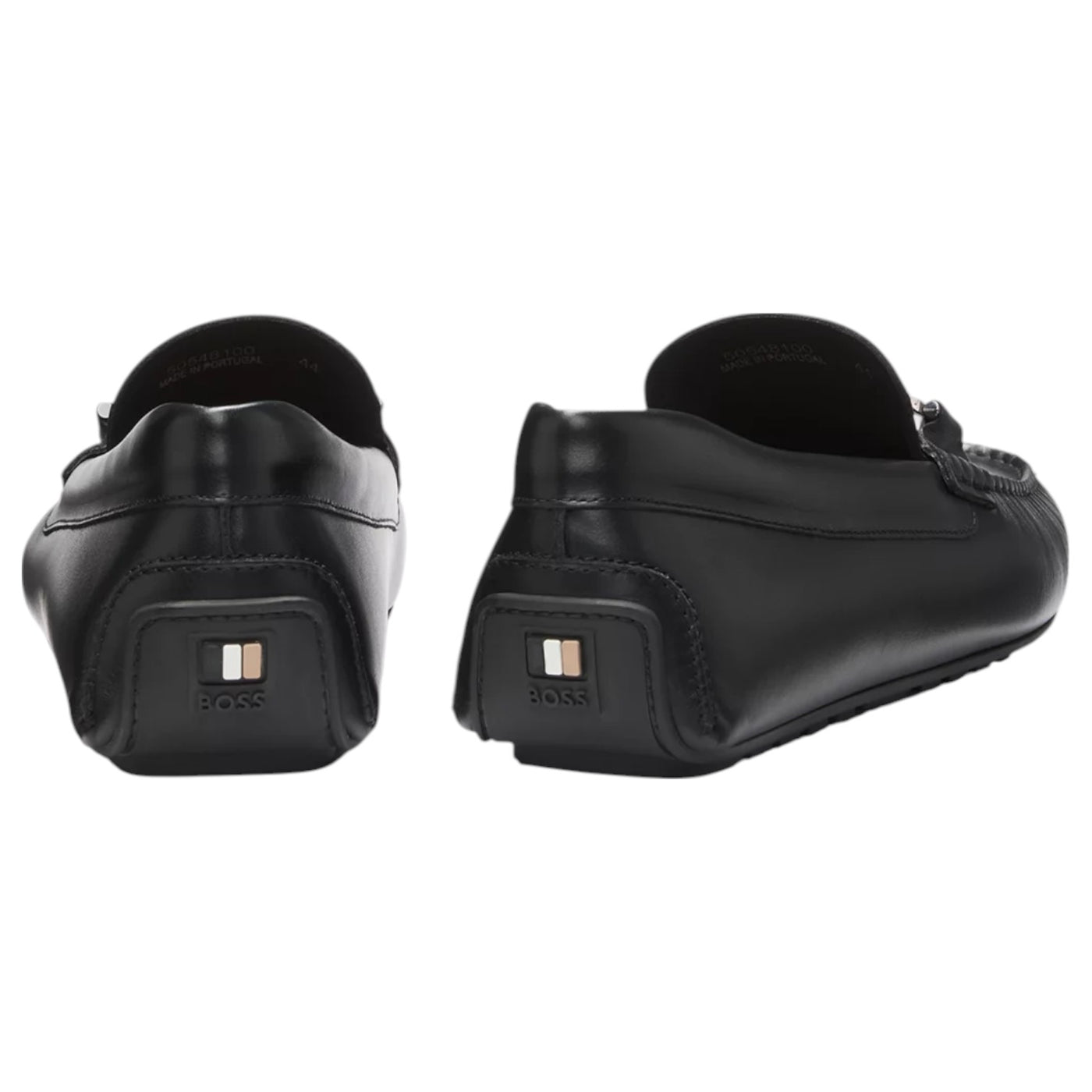 Hugo Boss Leather Loafers With Branded Hardware 50548100 001 