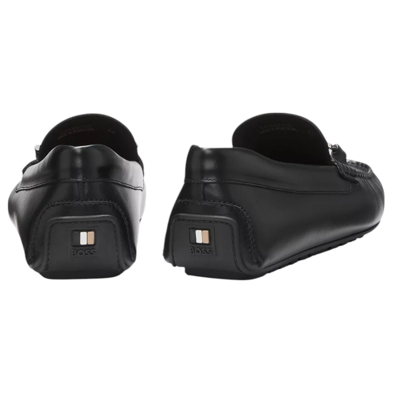 Hugo Boss Leather Loafers With Branded Hardware  50548100 001