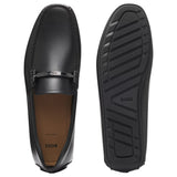 Hugo Boss Leather Loafers With Branded Hardware  50548100 001